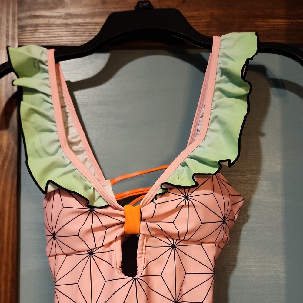Demon Slayer One Piece Swimsuit NWOT size XSMALL - Picture 4 of 16